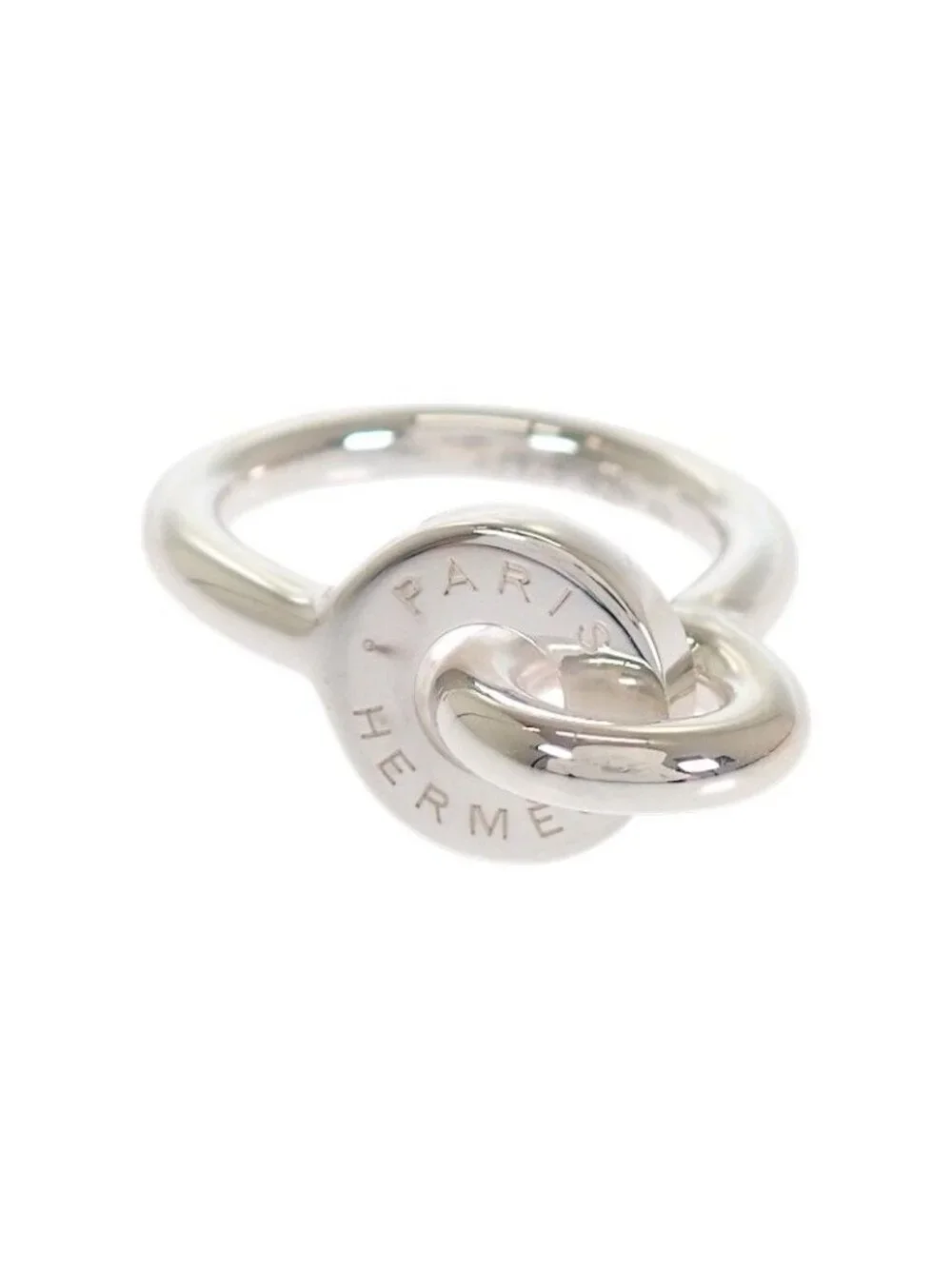 Hermes Voltige Ring 48 Vintage 925 Sterling Silver